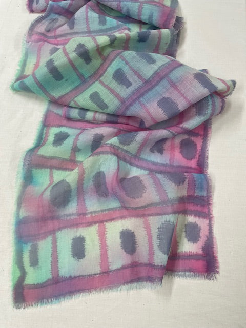 Experimenting with loomstate wool gauze