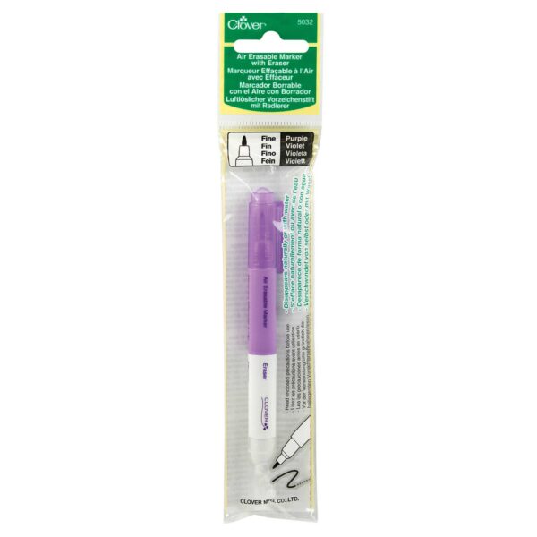 Purple marker with packaging on a white background