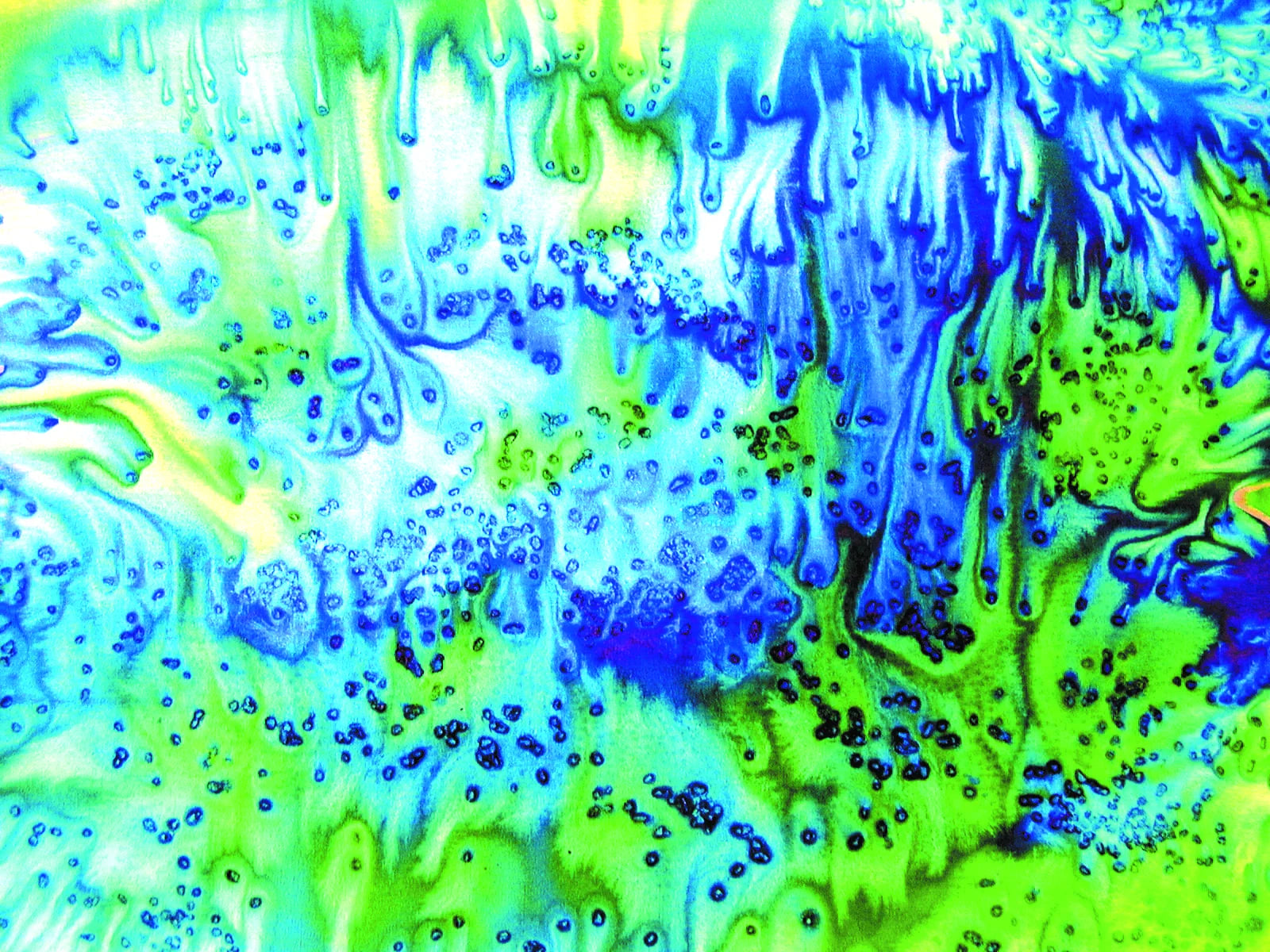 Abstract pattern with blue and green colors