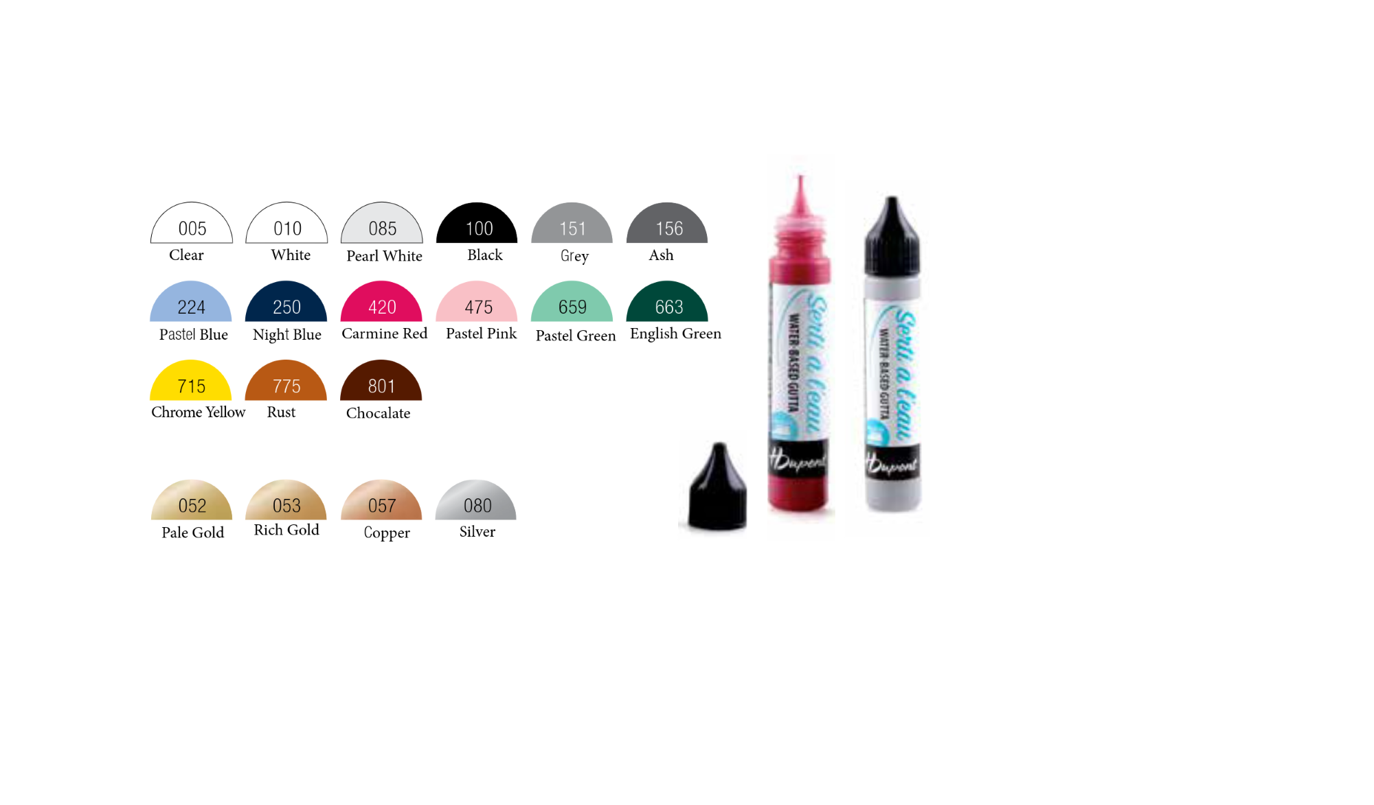 H Dupont Coloured Water-based Gutta – 25ml
