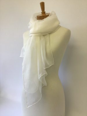 Silk gauze scarf